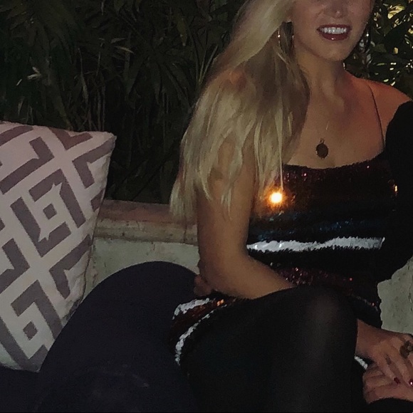 LIKELY multicolor stripe sequin dress size 2! - Picture 7 of 7